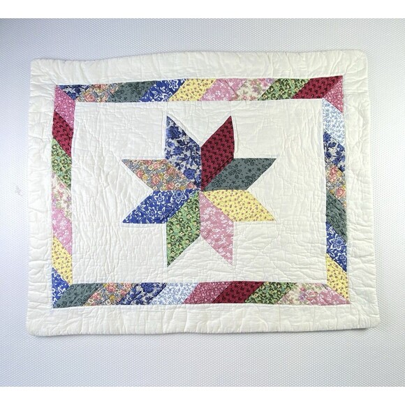 Unbranded Other - Pillow Sham Pillowcase Star Quilt Quilted Bed Bedding 100% Cotton 20x26